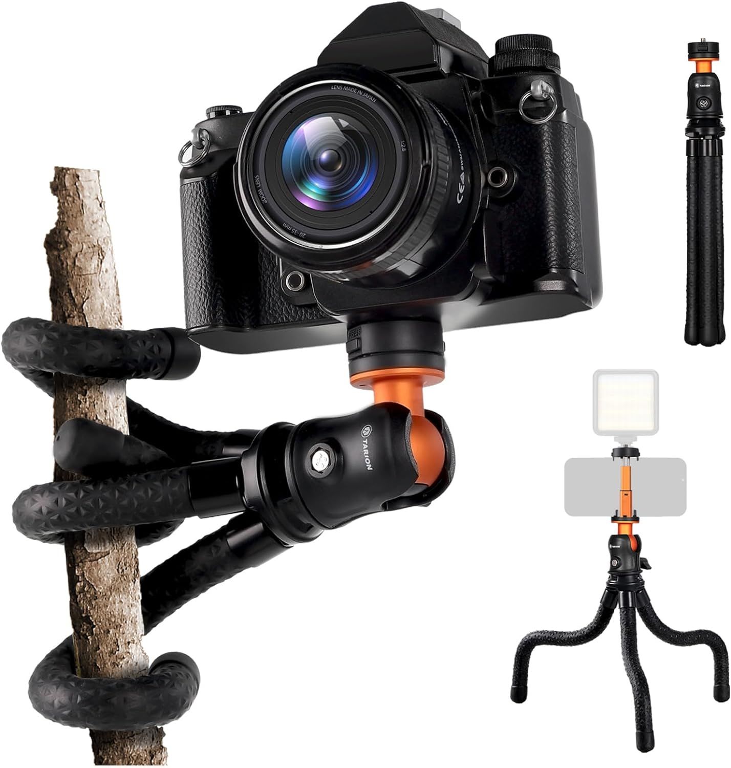 Tripode Octopus CBSDYFGYSUDF: Tripode flexible para teléfono móvil con rosca de 1/4