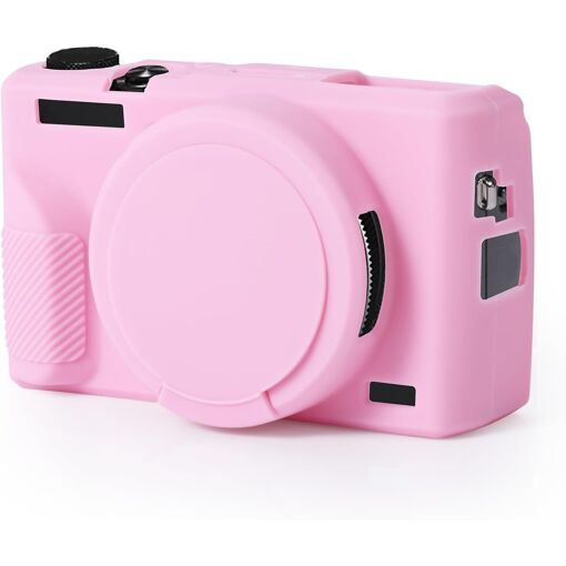 Canon G7X Mark III Silicone Case, Soft Protective Case with Removable Lens Cap for Camera Accessories