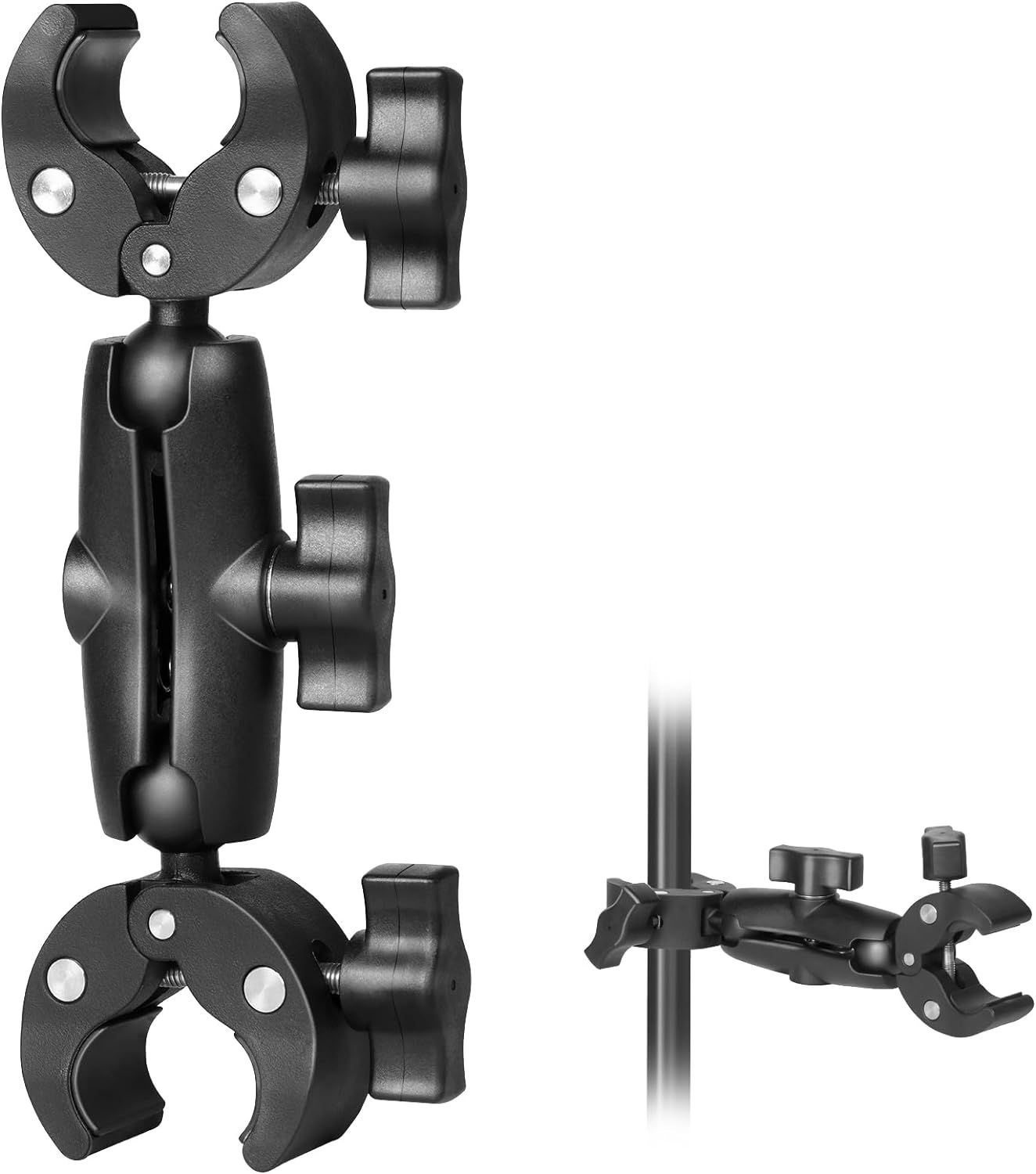 Double Camera Clamp for Photography - Super Clamp with Rotating Head