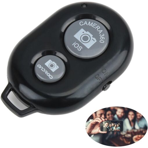Bluetooth Wireless Selfie Remote Shutter, Compatible with iOS and Android, Portable Design (Q1135)