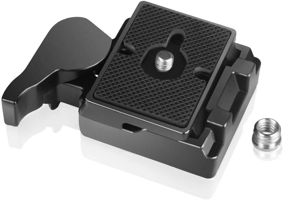 Plato de liberación rápida y adaptador de pinza para Manfrotto 323