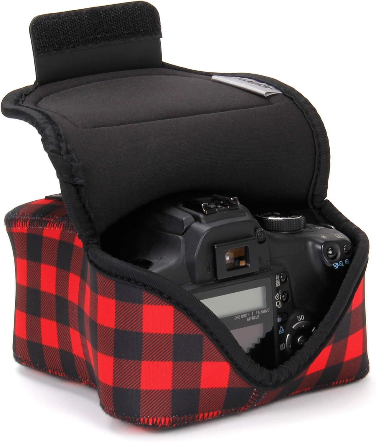Digital DSLR Camera Case with Neoprene Protection - Belt Loop Holster for Canon EOS Rebel T7, 850D, D3500, D5600, and More (Q1314)