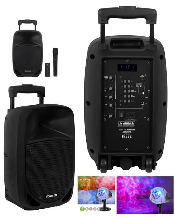 Fonestar Malibu-308 8'' Portable Speaker - 100W Bluetooth Microphone