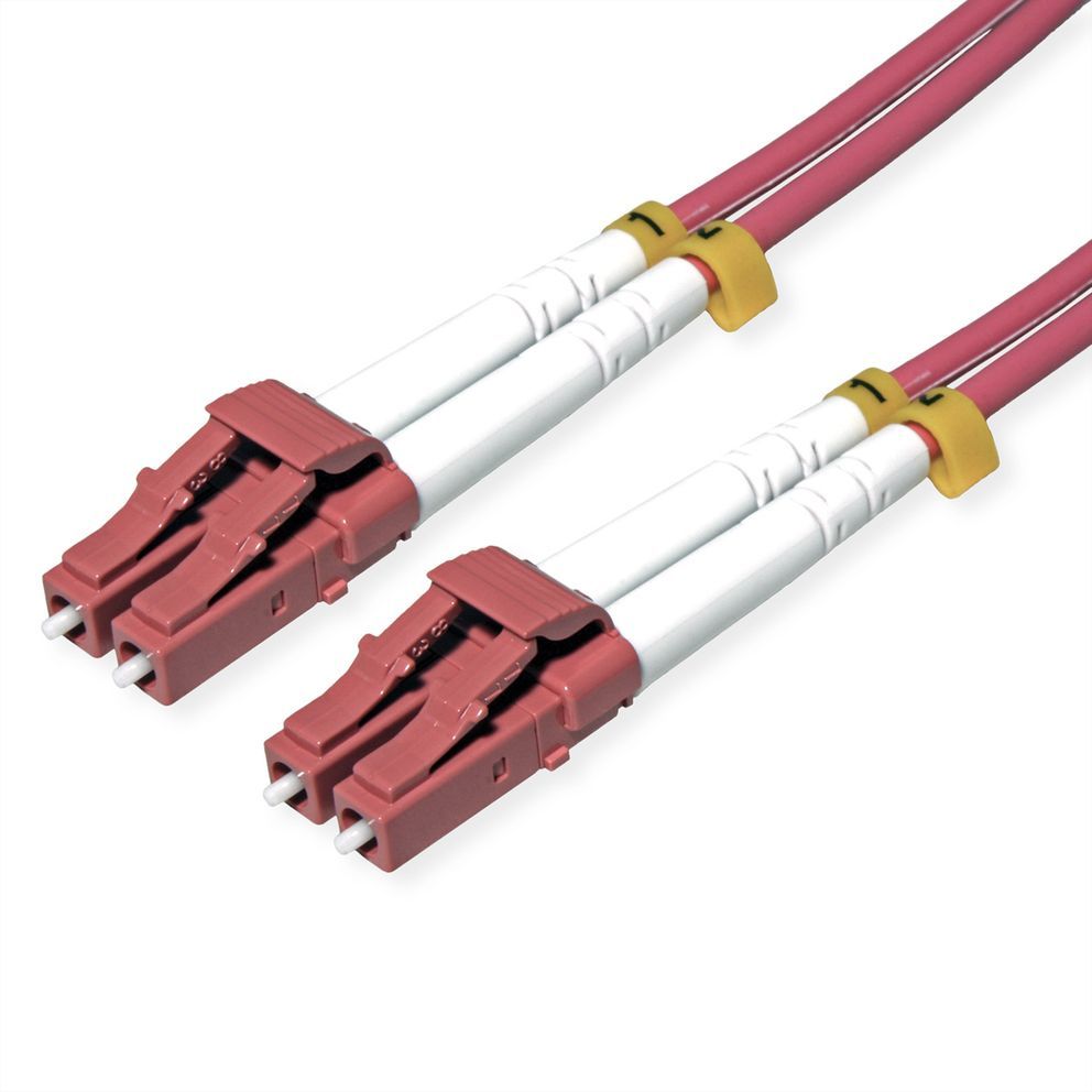 Roline Optical Fiber Cable 7m OM4 2x LC Violet