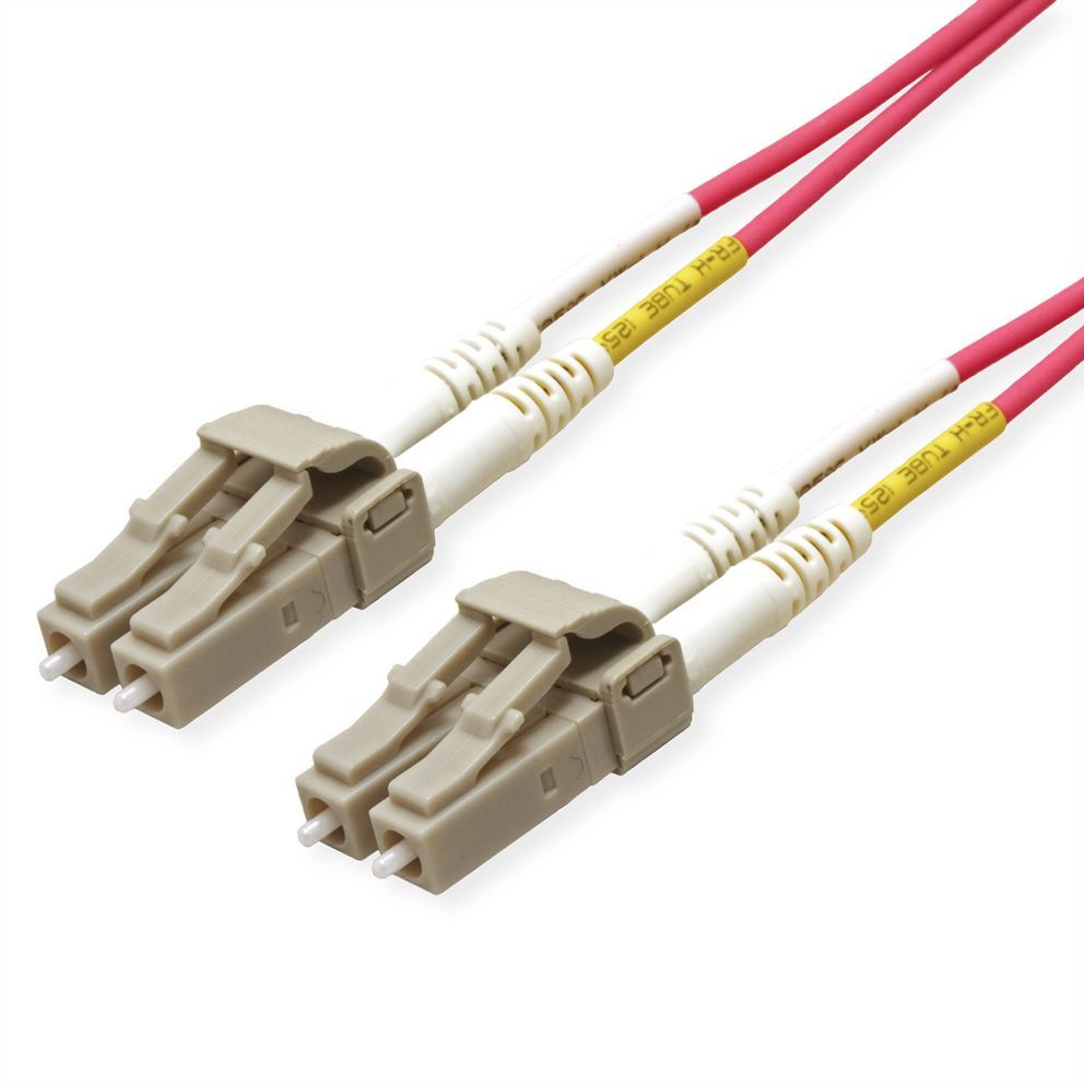 Roline Optical Fiber Cable 7m OM4 2x LC Violet
