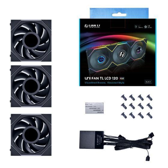 Lian Li UNI FAN TL 12cm LCD Computer Case Fan - Black