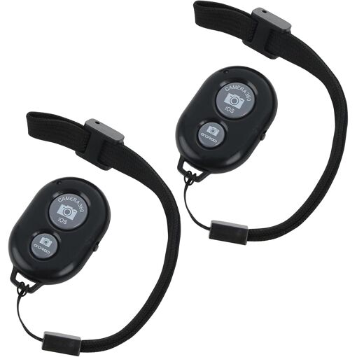 2-Piece Bluetooth Remote Control for Smartphones