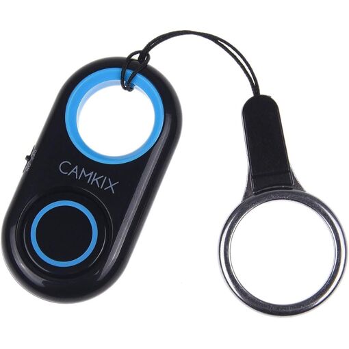 Camera Shutter Remote Control with Wireless Bluetooth Technology - Detachable Circular Strap - Hook - Take Photos/Videos from Distance up to 10m for iPhone/Android (Q1059)