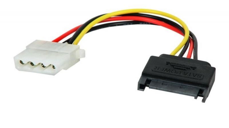SATA Male to Molex 4-Pin Female Power Adapter