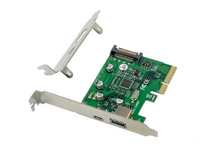 Conceptronic PCI Express Controller, 1x USB-A / 1x USB-C
