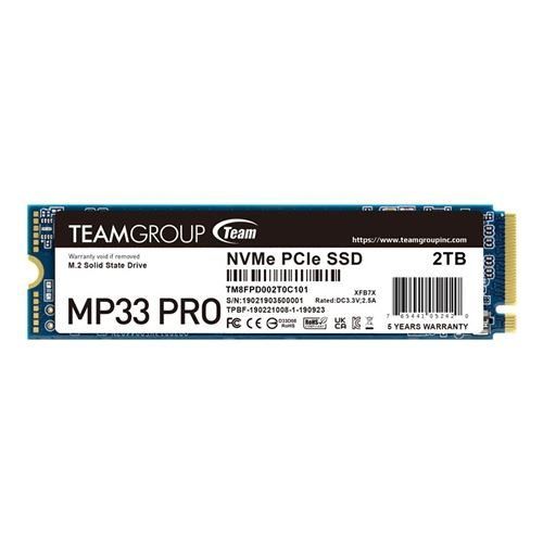 SSD TEAM GROUP MP33 2 TB M.2 PCIe NVMe - TM8FPD002T0C101