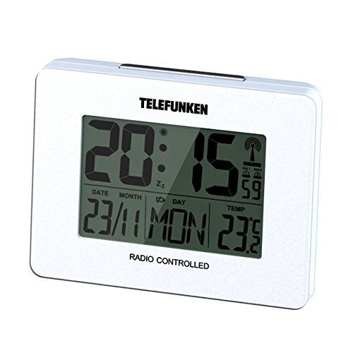 Telefunken Plastic Alarm Clock, Black