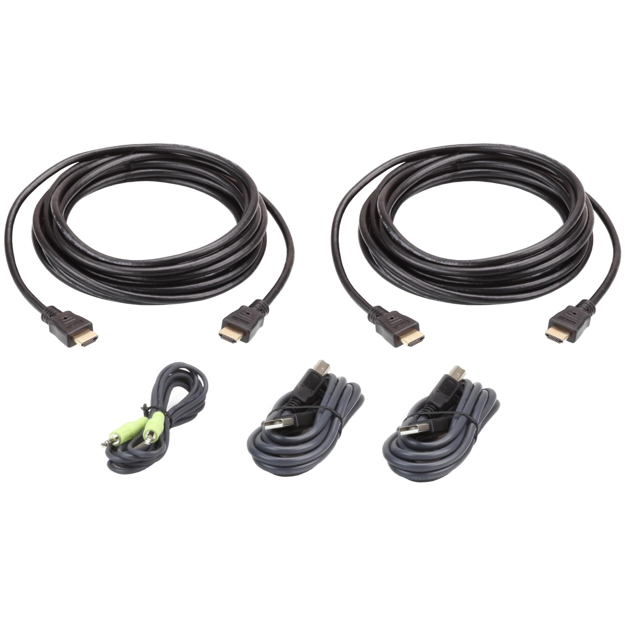 ATEN Secure KVM Cable Kit with 2 HDMI Displays and USB 3.0