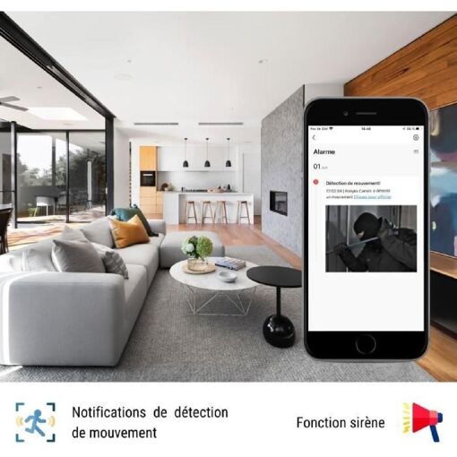 Konyks Camini Care 2 Indoor Security Camera with Wi-Fi, Siren and Video Call Button