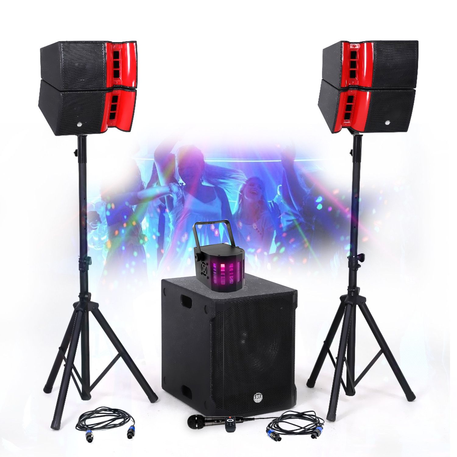 BM Sonic BMS15-HORN 1200W Triphonic Sound System