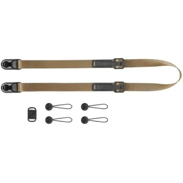 Peak Design Leash - Coyote (Brown/Beige) - Slim Camera Strap for Mirrorless Cameras and Smaller DSLRs, 145 cm