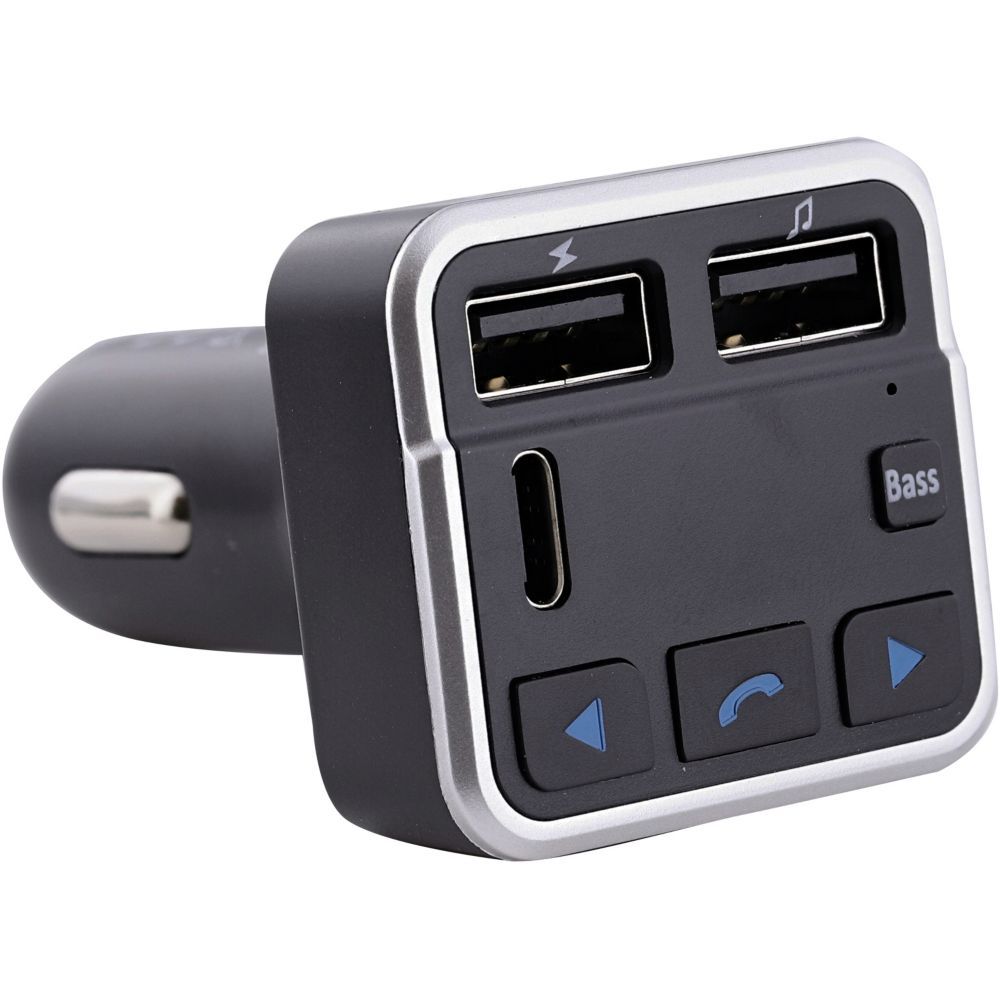 Transmetteur audio TNB FM Bluetooth - kit mains libres - gris