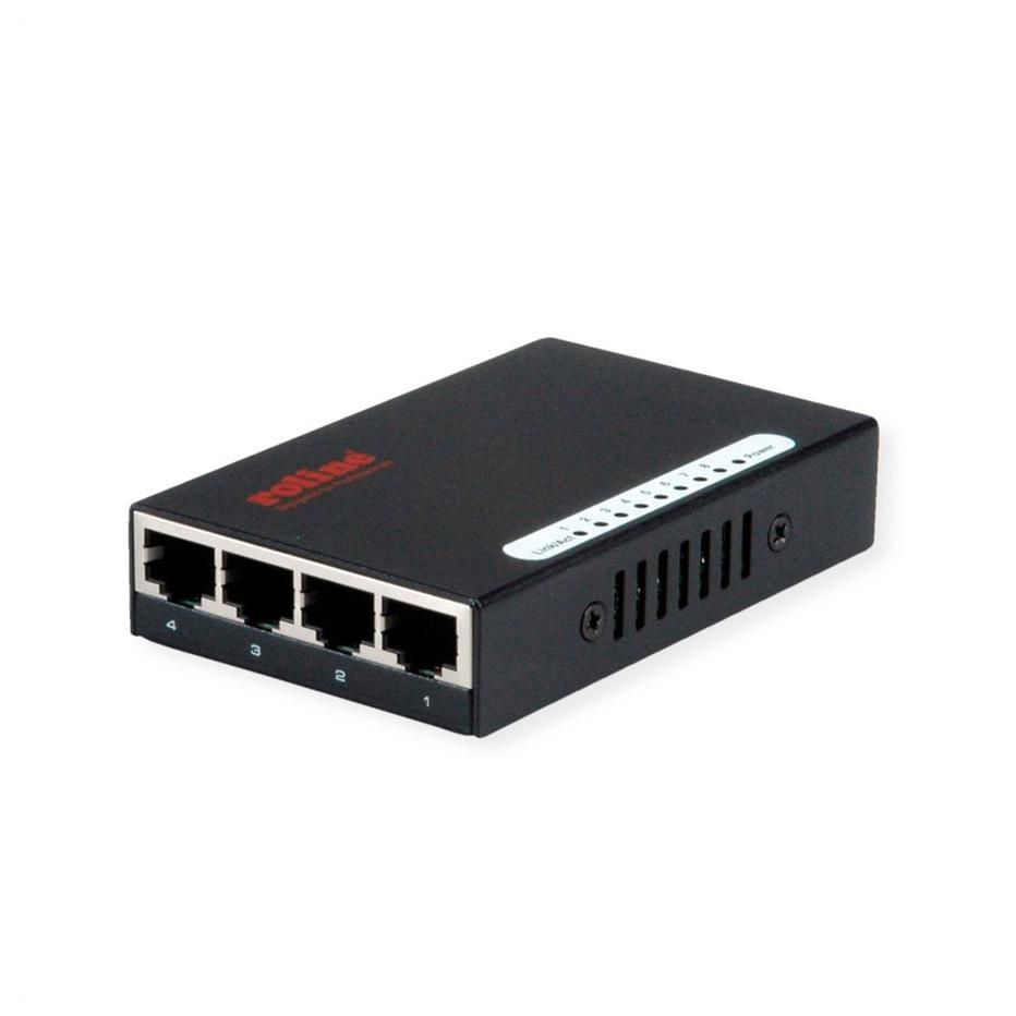 Roline Gigabit Ethernet Switch (10/100/1000) - Black