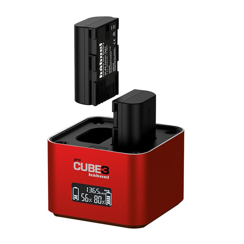 Cargador Hahnel ProCube3 compatible con Canon LP-E6