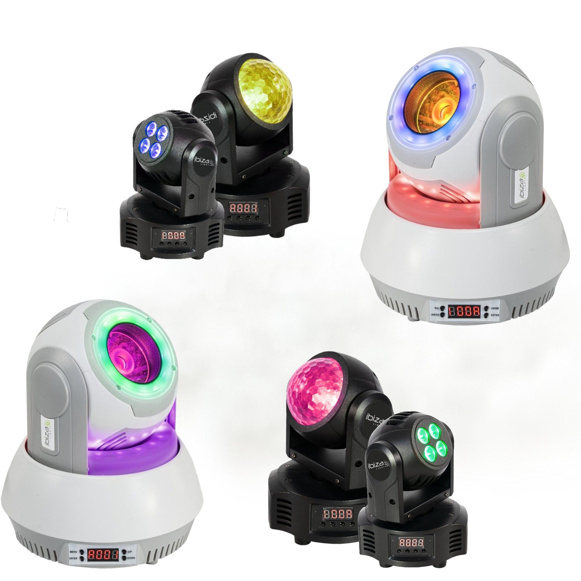 Kit de Luces Ibiza 2 Luces 2 en 1 Wash/Astro