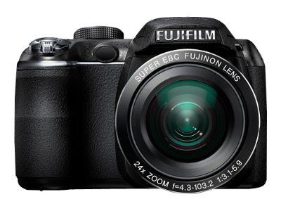 Fujifilm Compact Camera - 14MP - 720p - 24x Optical Zoom - Fujinon - Black