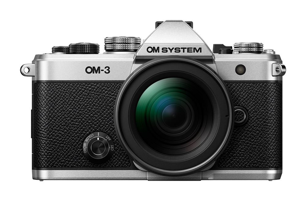 OM System OM-3 Silver Hybrid Camera + M.Zuiko Digital 12-45mm Lens