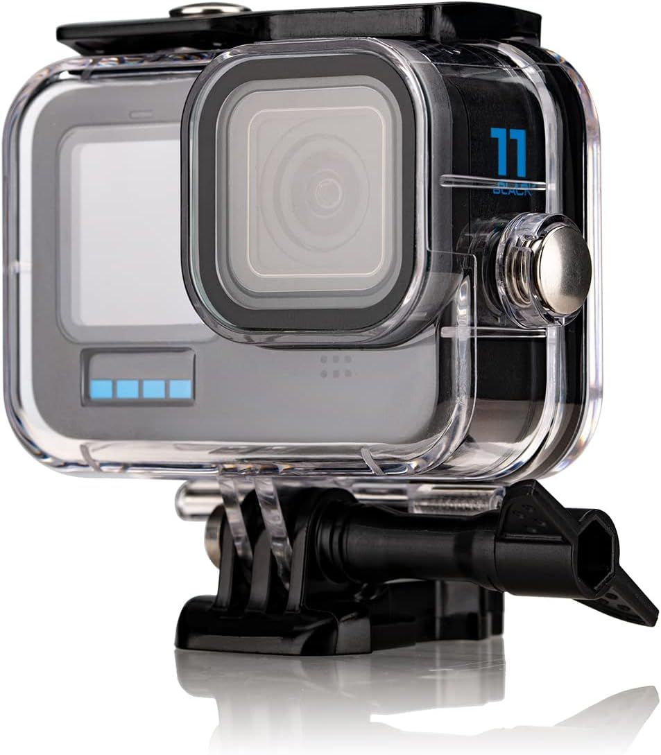 SANAG Hero 13 Waterproof Case - Diving Housing for GoPro 9, 10, 11, 12, 13 with Anti-Fog Sheet and Protection for Extreme Sports