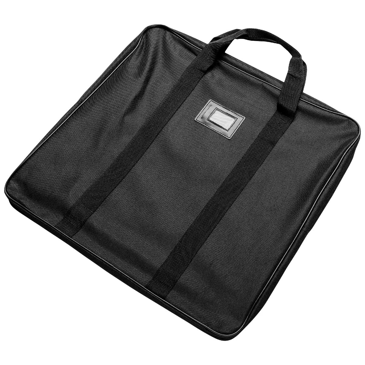 Bolso de transporte K&M para placa base M, cierre con cremallera, nailon, negro, 489x489x30 mm