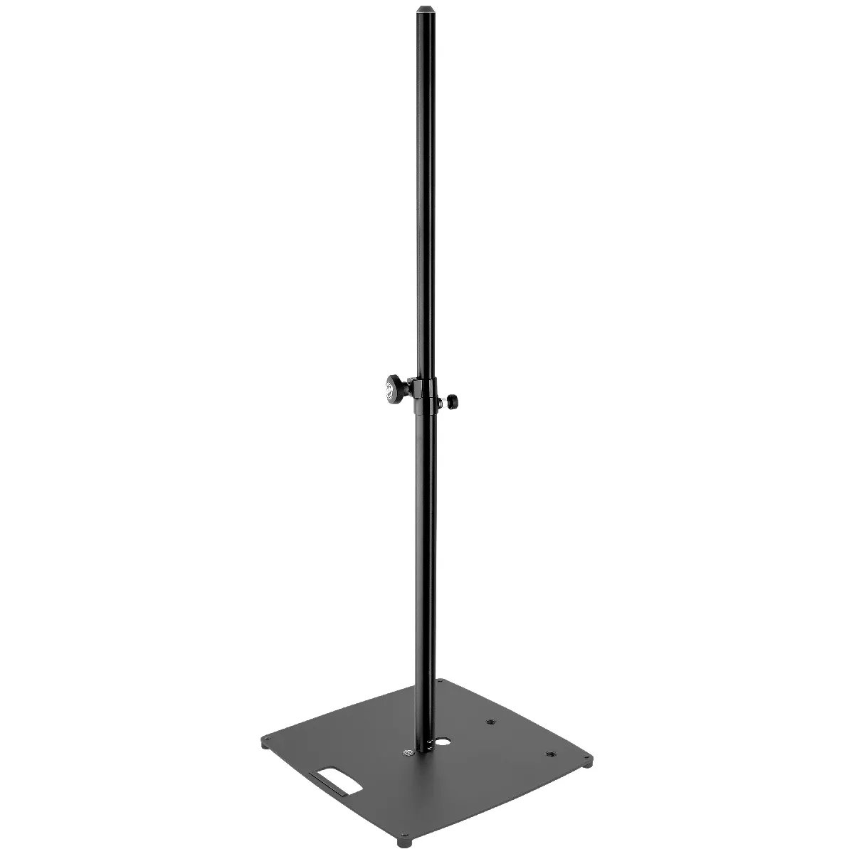 K&M 26727 - Professional Speaker Stand - Square Base - Steel - Spring Lock - M20 x3 Inserts - Max Load 50 kg