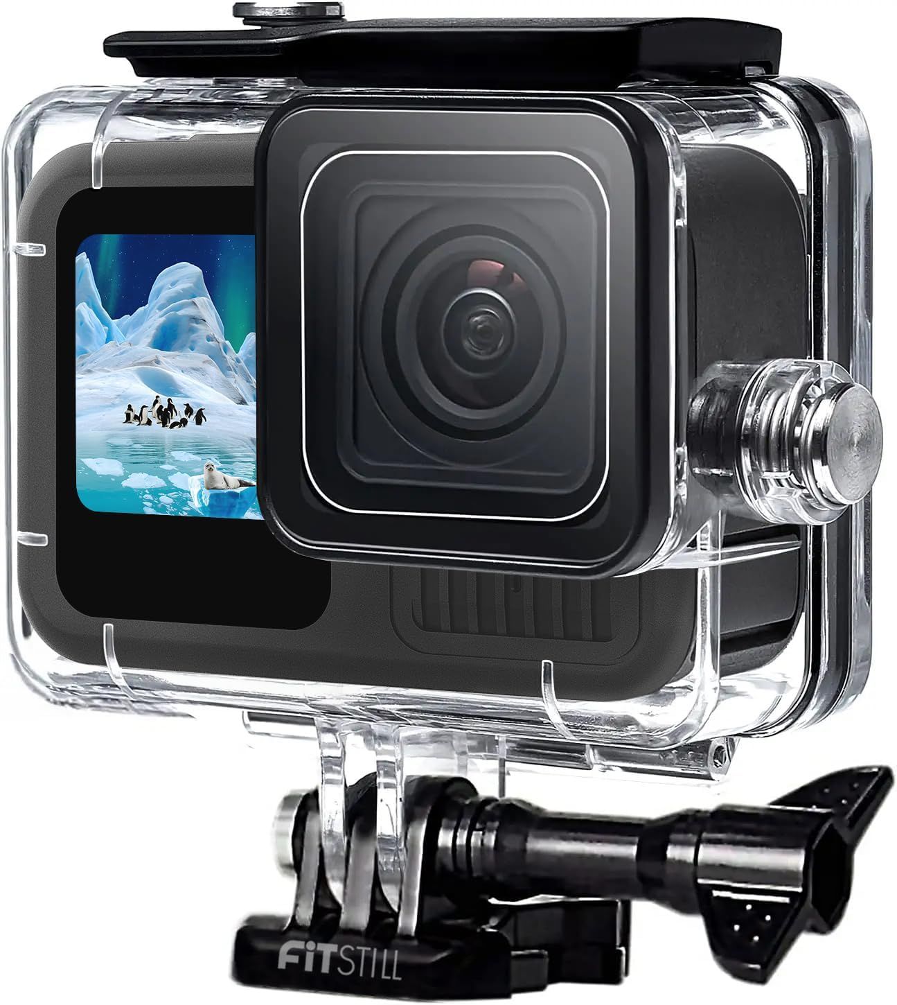 SANAG 60M/196Ft Waterproof Case for GoPro Hero 13/12/11/10/9 Black - Dive Case with Mounting Accessories for Action Camera