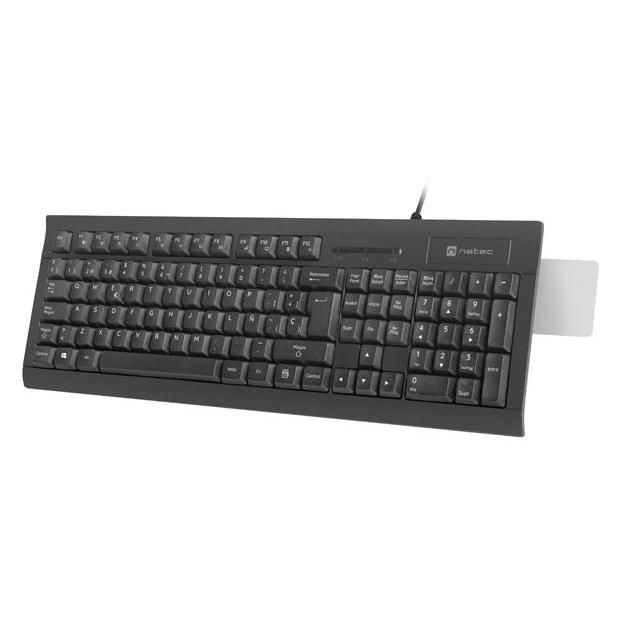 Natec NKL-2052 USB Desktop Keyboard, Spanish QWERTY Layout, Black