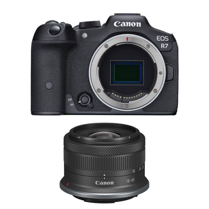 Canon EOS R7 + RF-S 18-45mm F4.5-6.3 IS STM Camera