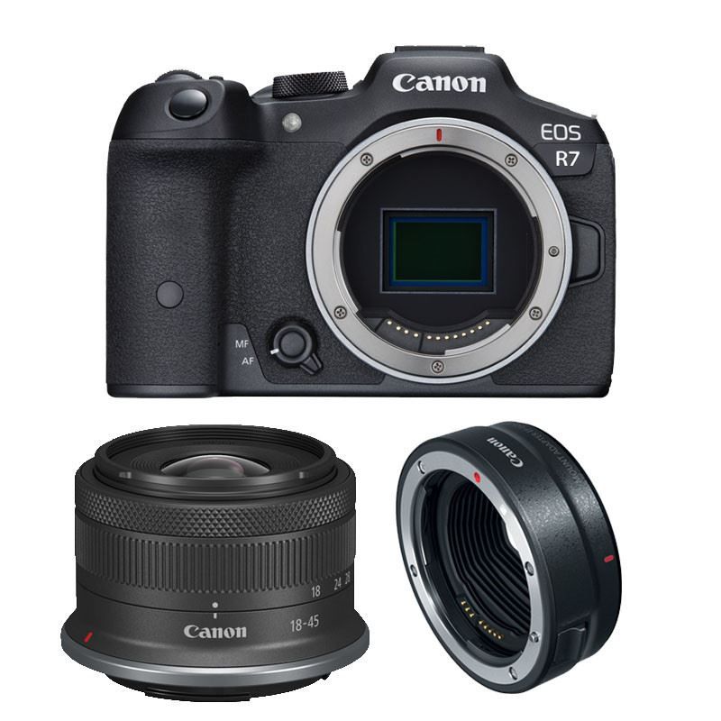 Canon EOS R7 Hybrid Camera - APS-C 32.5MP - 5-Axis Image Stabilizer