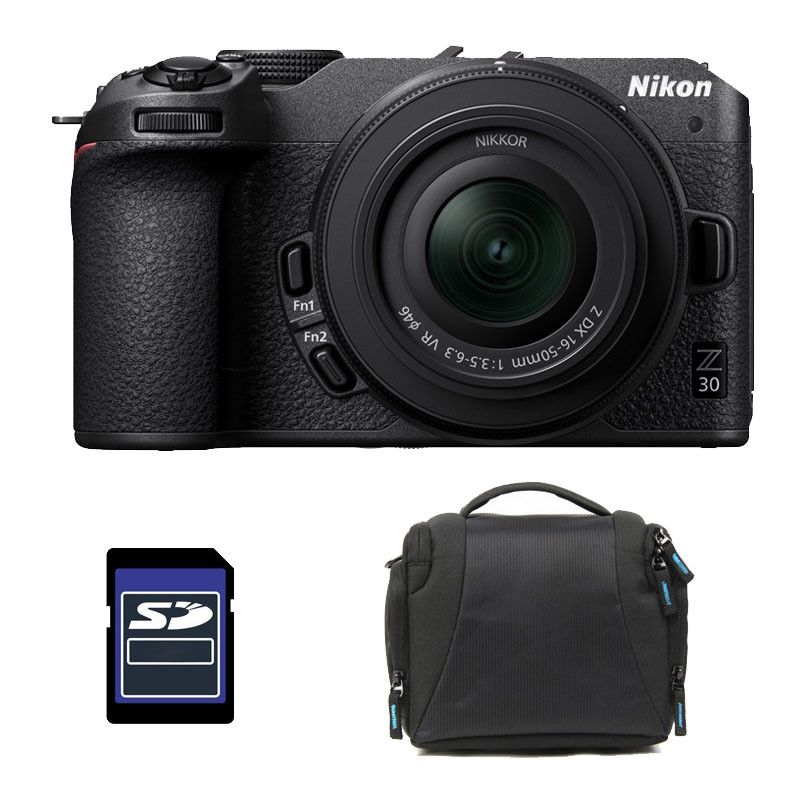 Nikon Z30 Mirrorless Camera Kit with Z 16-50mm Lens, Bag and 8GB SD Card