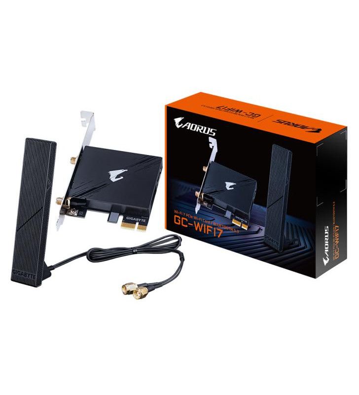 Gigabyte Aorus GC-WIFI7 - Network Adapter - PCI Express x1 - 802.11ax, Bluetooth 5.3, Wi-Fi 7