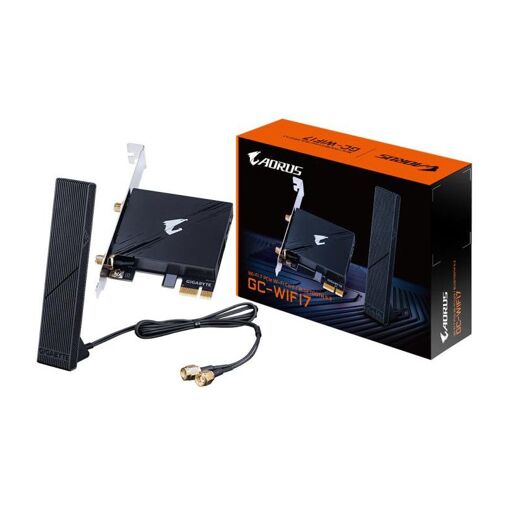 Adaptateur réseau Gigabyte Aorus GC-WIFI7 - PCI Express x1 - 802.11ax, Bluetooth 5.3, Wi-Fi 7