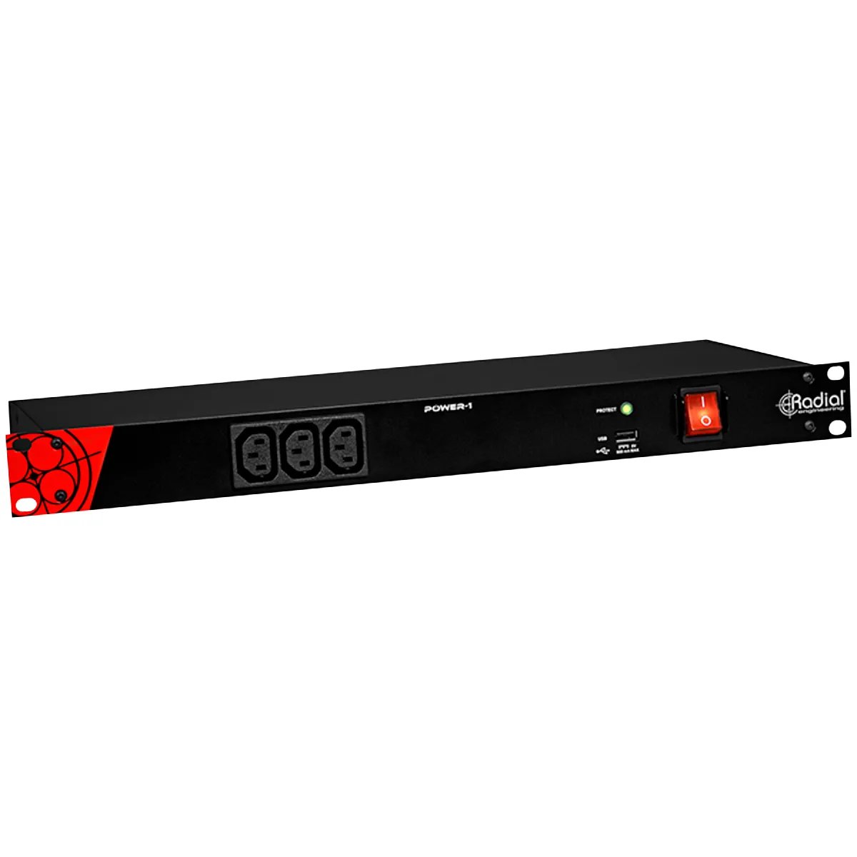 Radial Power 1 - Bloque de distribución de energía para equipos de audio montable en rack