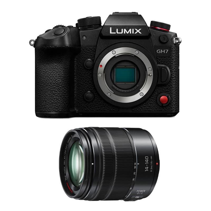 Panasonic Lumix GH7 Hybrid Camera Black + 14-140mm f/3.5-5.6 ASPH Power OIS Lens