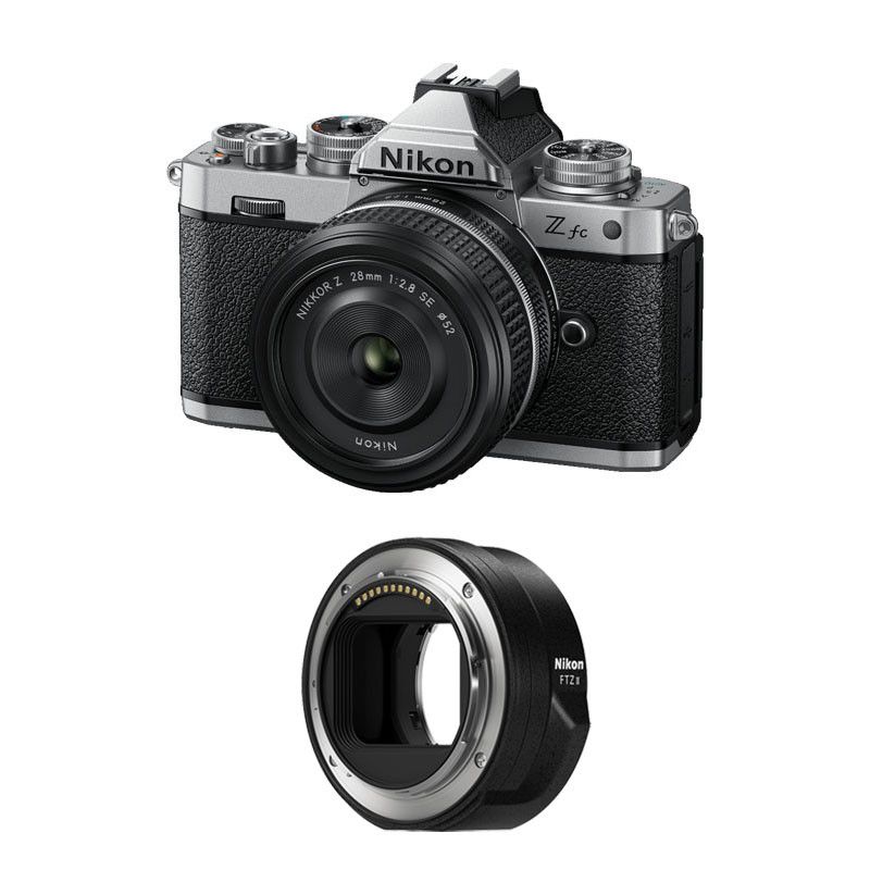 Nikon Z fc Hybrid Camera + Z 28mm f/2.8 SE Lens + FTZ II Adapter