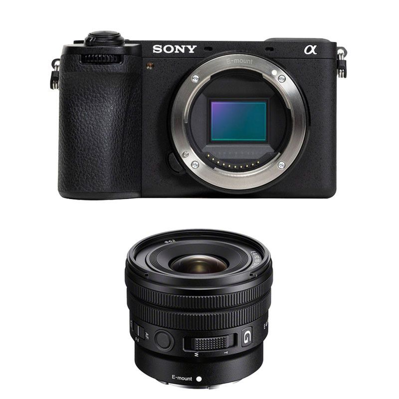 Sony Alpha 6700 Black Hybrid Camera with SEL E PZ 10-20mm f/4 Lens
