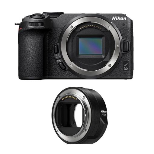 Nikon Z30 Híbrido - 20.9 MP - 4K - Negro + Adaptador FTZ II