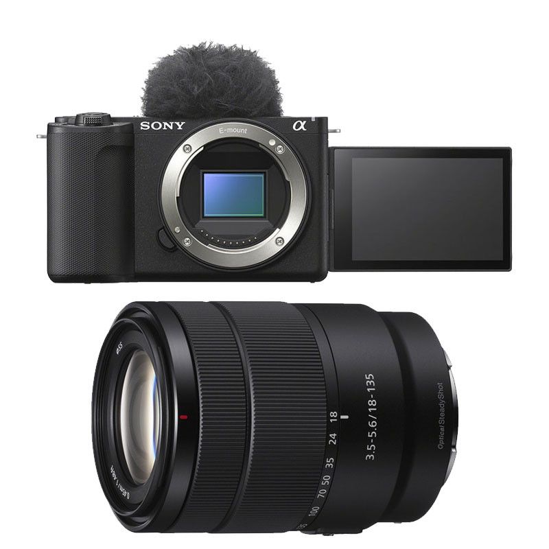 Sony Alpha ZV-E10 II Black Mirrorless Camera + 18-135mm f/3.5-5.6 OSS Lens
