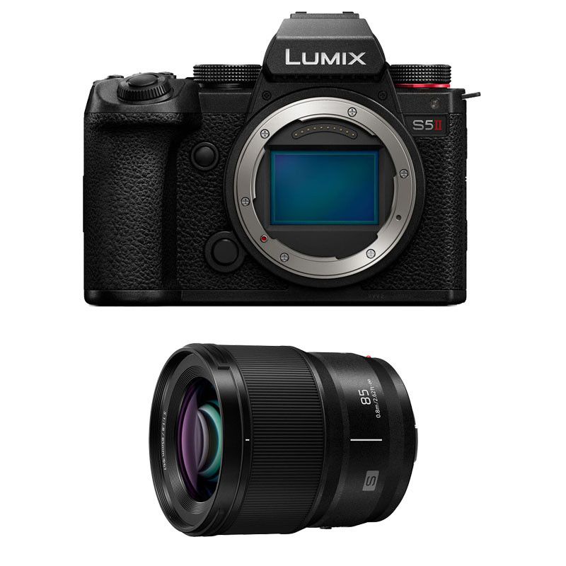Kit Panasonic Lumix S5 Mark II con lente 85mm f/1.8
