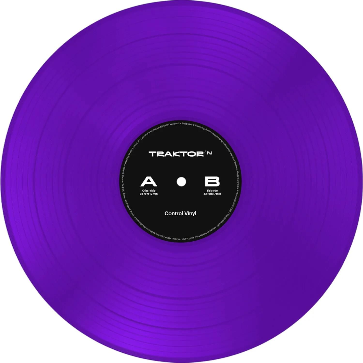 Native Instruments Traktor Control Vinyl, Purple (2024 Edition)