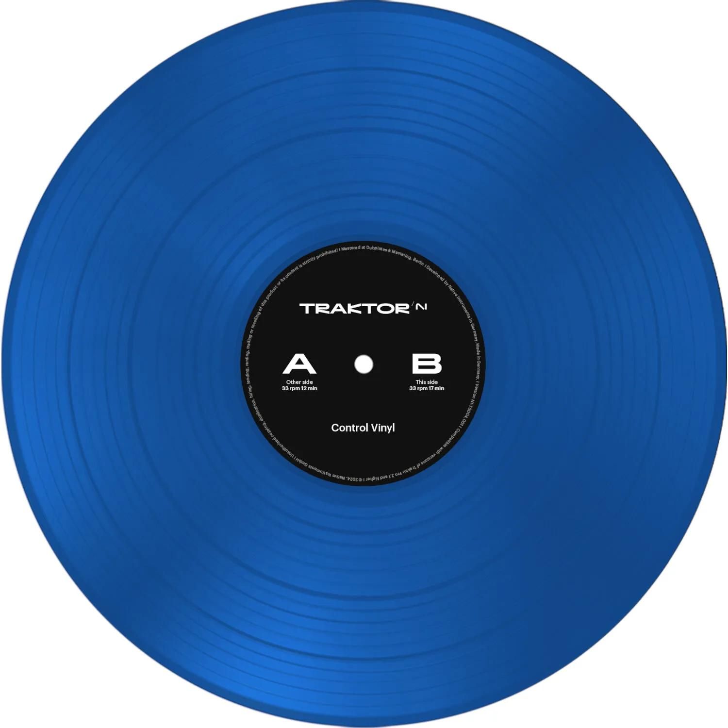 Native Instruments Traktor Control Vinyl, Blue (2024 Edition)