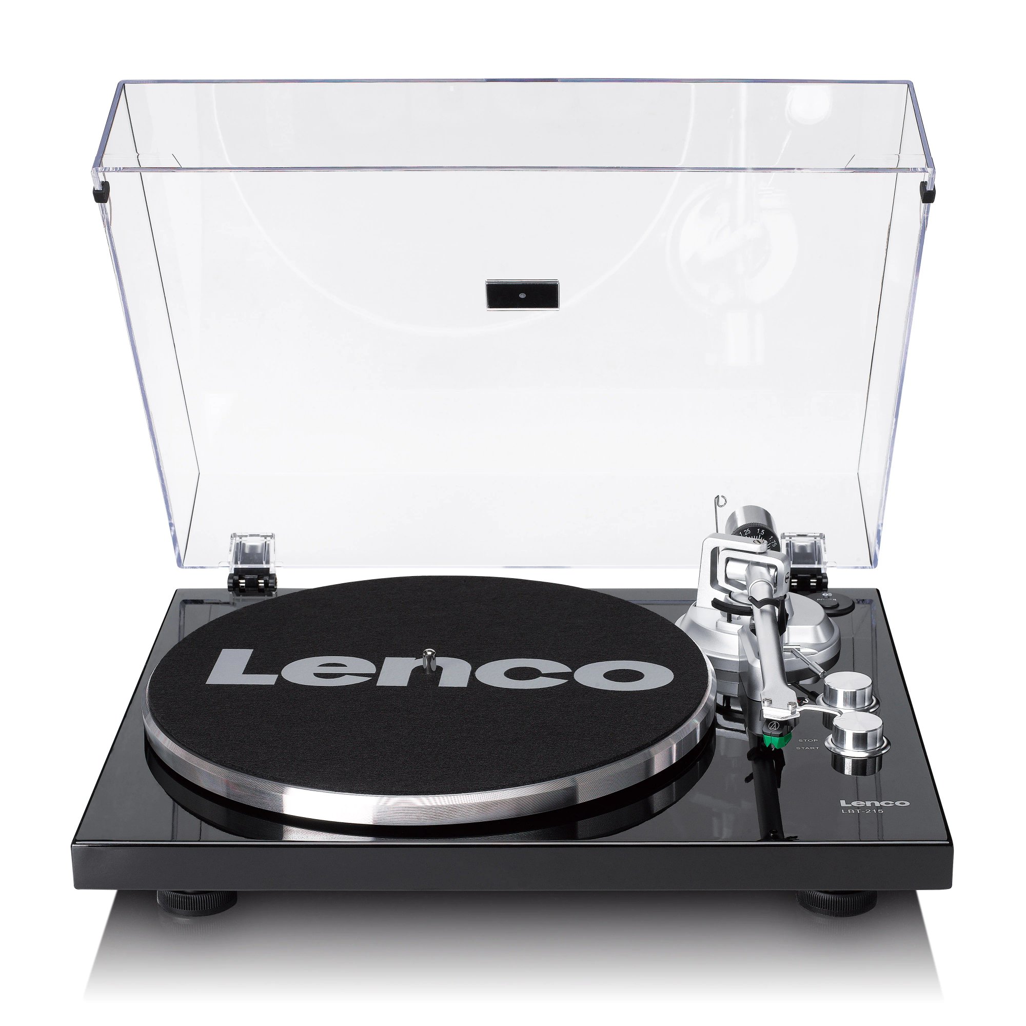 Lenco LBT-215BK Vinyl Turntable with Bluetooth and Metal Tonar Arm
