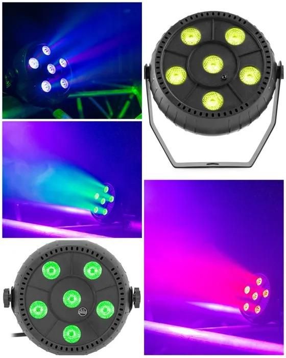 Audio Club MiniPAR BAT LED RGB Projector - 2 Pack (Battery-Powered with Remote Control)