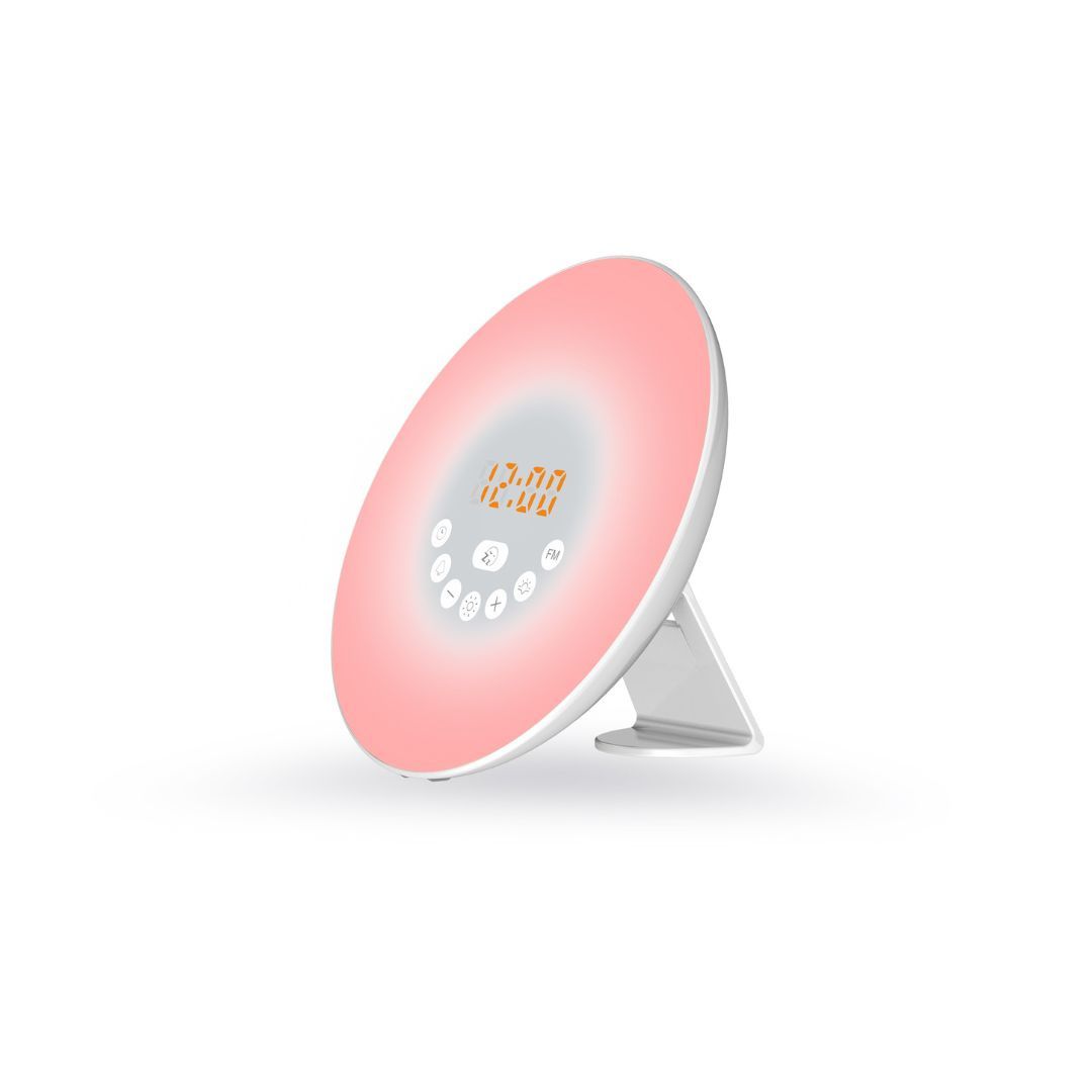 Light Wake-Up WE 2W FM Radio, Night Light, Sunrise/Sunset Simulator