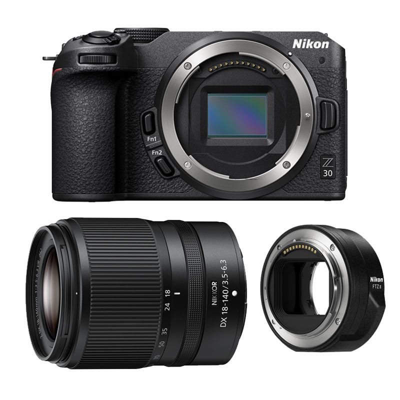 Nikon Z30 + Z 18-140 Lens + 3-Year Warranty + FTZ II Ring