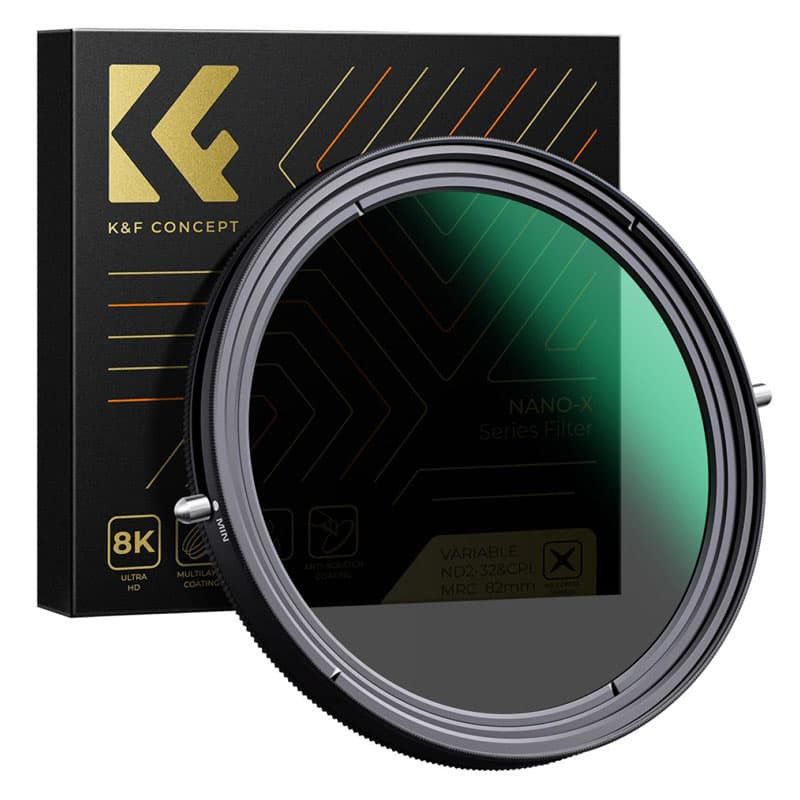 K&F Concept Nano X CPL + Variable ND2-ND32 82mm Filter